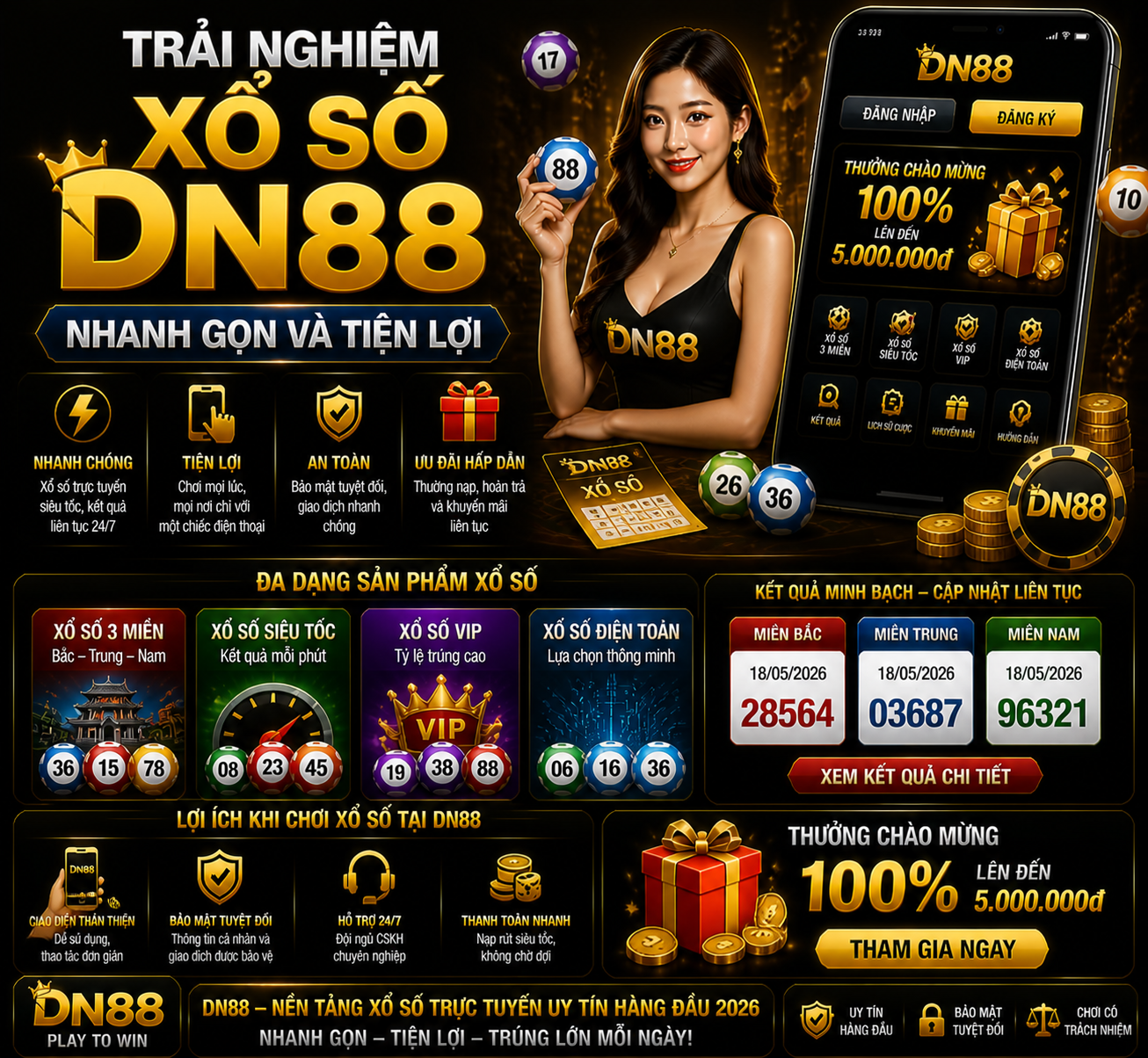 Trải Nghiệm Xổ Số Dn88 – Nhanh Gọn Và Tiện Lợi