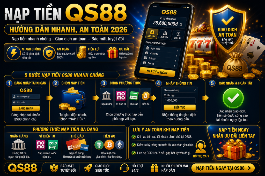 Nạp Tiền Qs88 – Hướng Dẫn Nhanh, An Toàn 2026
